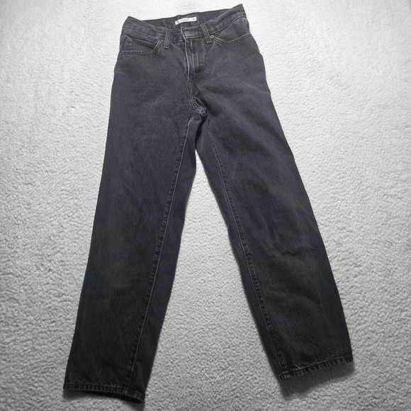 Levi's Denim - Levi's 94 Baggy Jeans Black Women's Size 25 High‎ Waisted Denim Relaxed Faded
